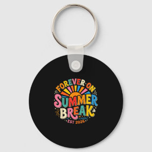Retro forever on summer break est 2026 summer key ring