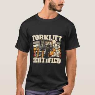 Retro Forklift Operator Cool Forklifter Forklift C T-Shirt