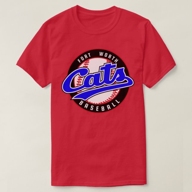 Retro Fort Worth Cats Baseball TShirt (Design Front)