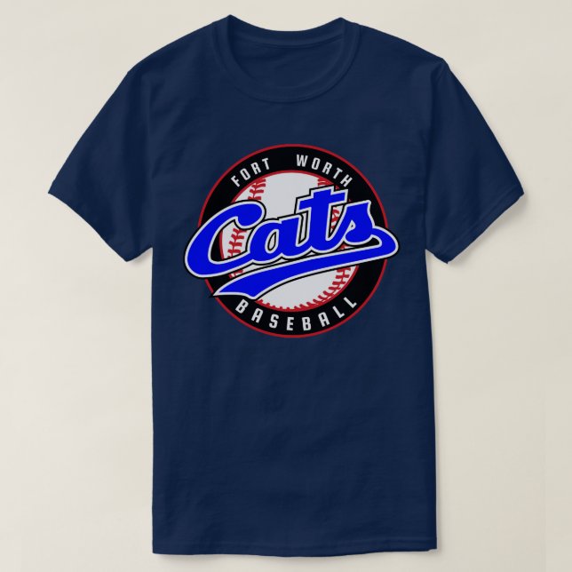 Retro Fort Worth Cats Baseball TShirt 1 (Design Front)