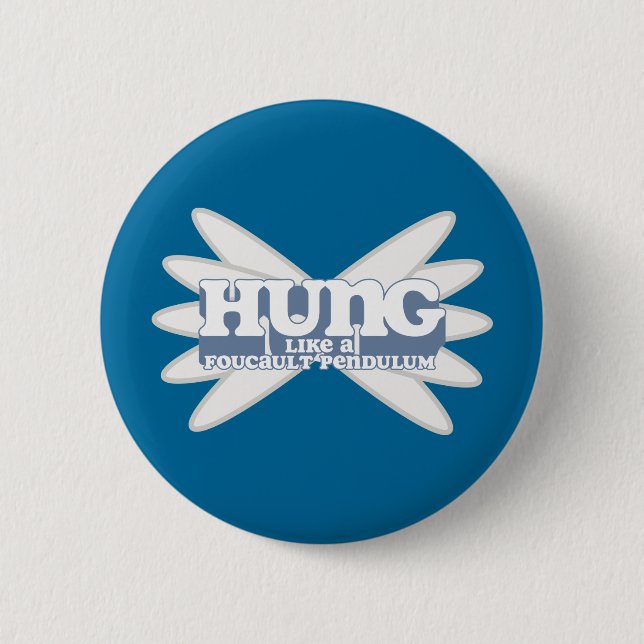 Retro Foucault Pendulum Button (Front)