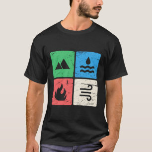 Retro Four Elements Hoodie T-Shirt