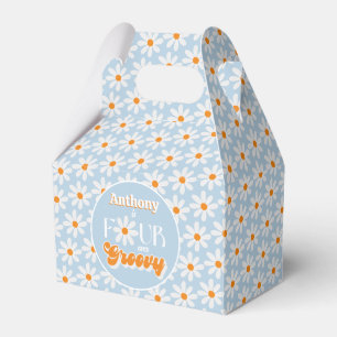 Retro Four Ever Groovy Boys 4th Birthday Favour Box