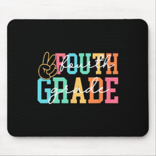 Retro Fourth Grade Preppy Back To School Teacher G Mouse Mat