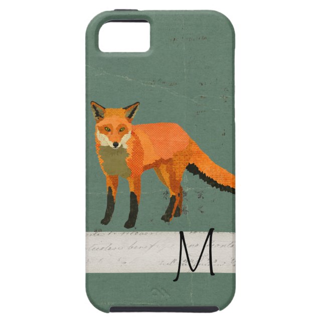 Retro Fox Monogram iPhone Case Case For The iPhone 5 (Back)