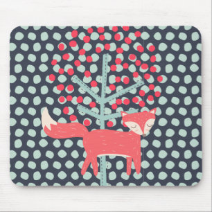 Retro Fox Mouse Mat