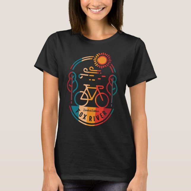 Retro Fox River Bike Trail T-Shirt (Front)