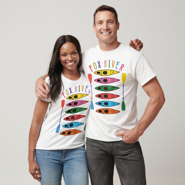 Retro Fox River Kayaking T-Shirt (Unisex)