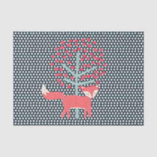 Retro Fox Tissue Paper