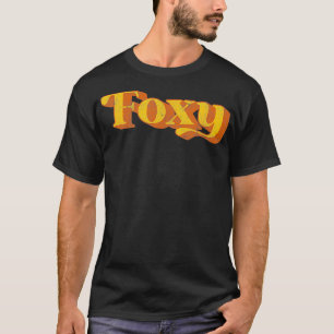 Retro Foxy Funny Vintage 70s Party Costume Mens Wo T-Shirt