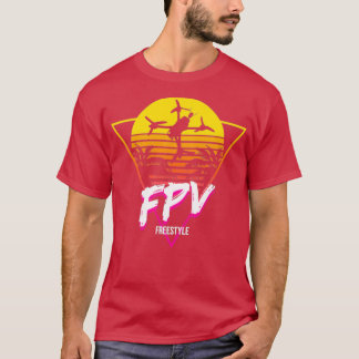 Retro FPV Freestyle Drone Pilot  T-Shirt