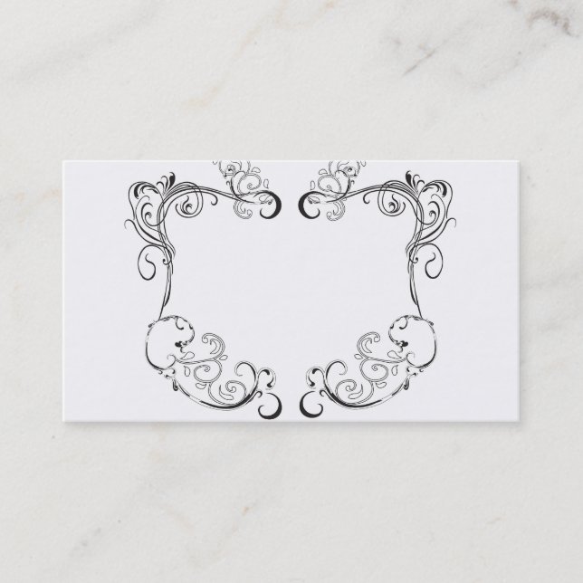 Retro frame Business Card (Front)