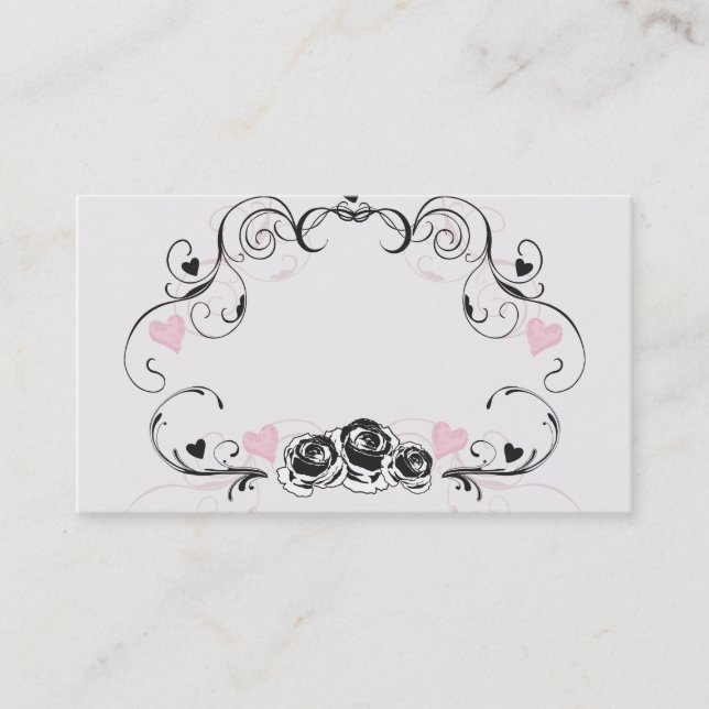 Retro frame Business Card (Front)