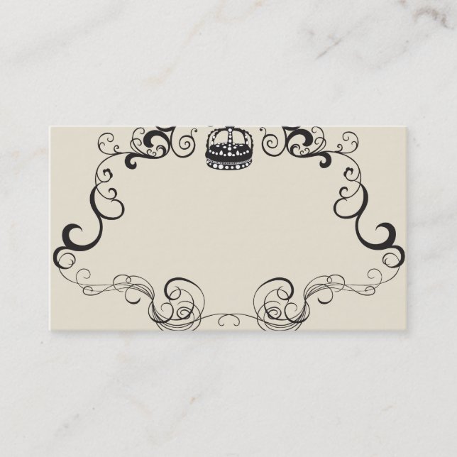 Retro frame Business Card (Front)