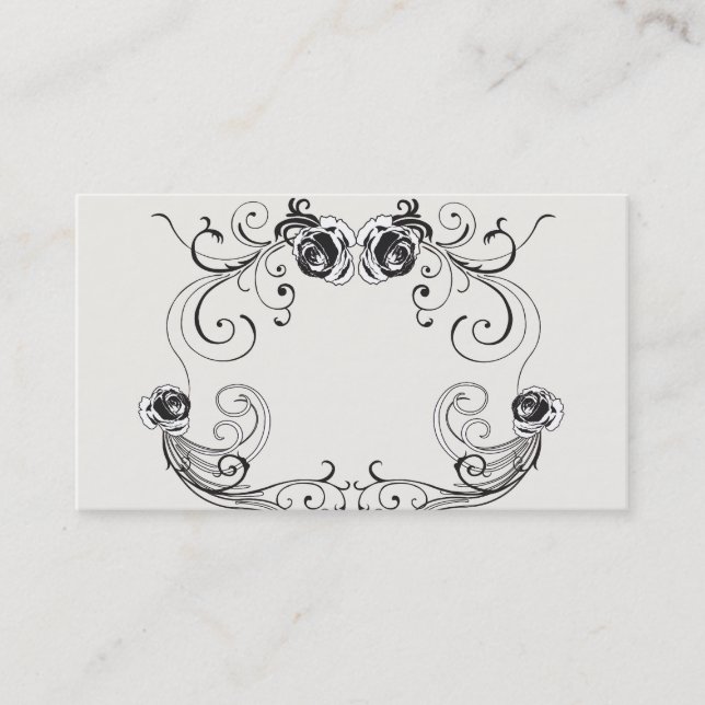 Retro frame Business Card (Front)