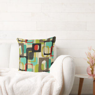 Retro Framed Tan Cushion