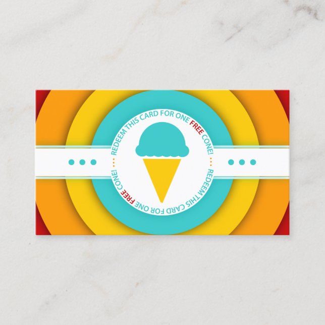 retro FREE ICE CREAM CONE coupon (Front)