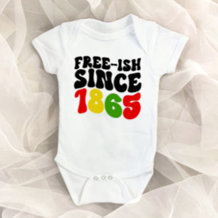 Retro Free-Ish Since 1865 Juneteenth Baby Bodysuit