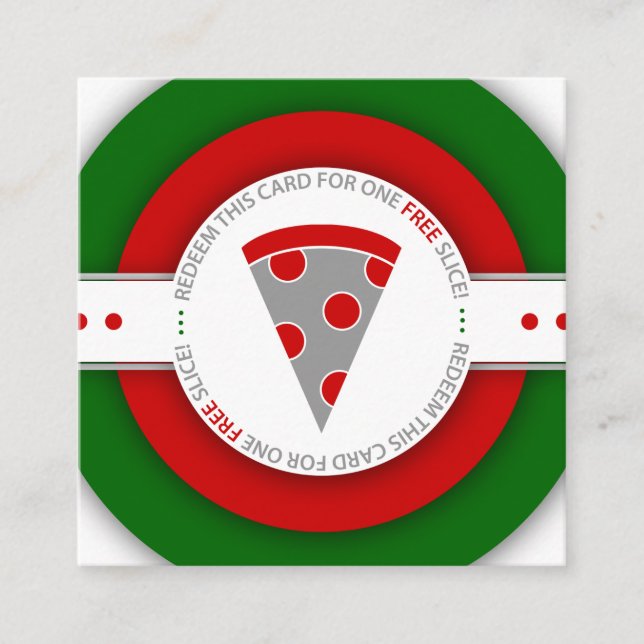 retro FREE PIZZA SLICE coupon (Front)