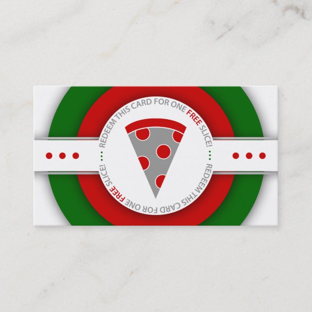 retro FREE PIZZA SLICE coupon (Front)