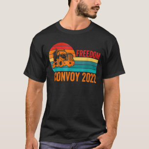 Retro Freedom Convoy 2022 Vintage Sunset For Men W T-Shirt