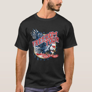 Retro Freedom Tour 1776 America 4th Of July Eagle T-Shirt