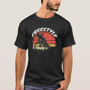 Retro Freestyle Cyclist Bmx Rider Bicycle Bmx T-Shirt