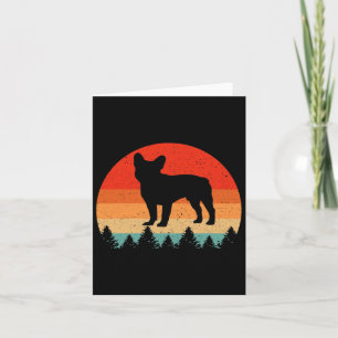 Retro French Bulldog Dog Lover French Bulldog  Card