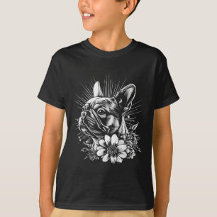 Retro French Bulldog Dog Lover Tattoo Style _1 T-Shirt