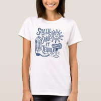 Retro French Coastal Sun Sand Bachelorette Party