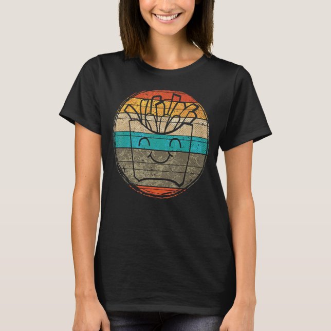 Retro French Fries 1 T-Shirt (Front)