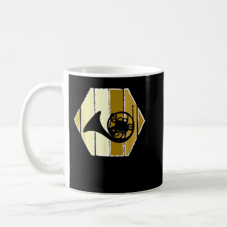 Retro French Horn Marching Band - Vintage Brass Ho Coffee Mug
