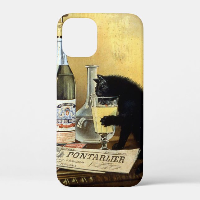 Retro french poster "absinthe bourgeois" Case-Mate iPhone case (Back)