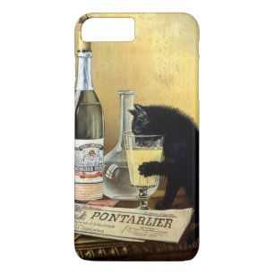 Retro french poster "absinthe bourgeois" iPhone 8 plus/7 plus case