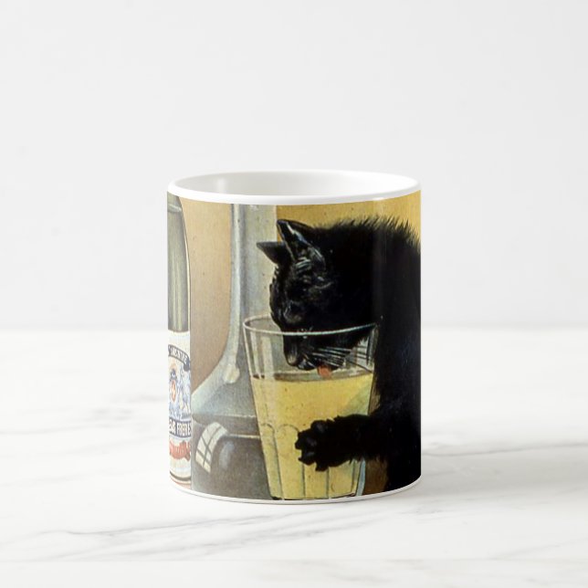 Retro french poster "absinthe bourgeois" coffee mug (Center)