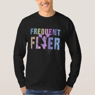 Retro FREQUENT FLYER Cheerleading Team Cheerleader T-Shirt