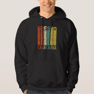Retro Fresno Residents State California Hoodie