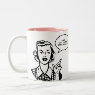 Retro Freudian Slip Two-Tone Coffee Mug