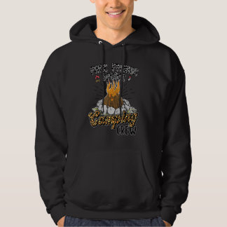 Retro Friends Fires Drinks Camping Crew Campfire M Hoodie