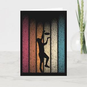 Retro Frisbee Disc Golf _1  Card