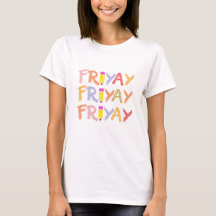 Retro Friyay Friday Weekend Vibes Women's T-Shirt