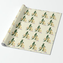 Retro frog on bicycle with flowers