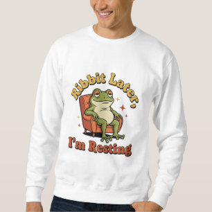 Retro Frog Relax Humor Men’s Sweatshirt