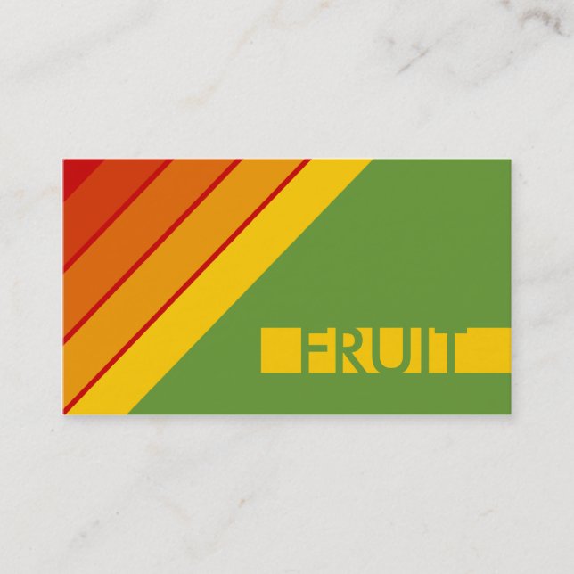 retro FRUIT Business Card (Front)