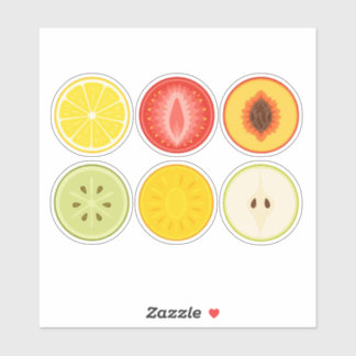 Retro Fruit Slice Stickercore Collection