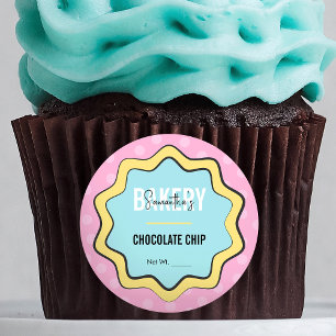 Retro Fun 80s Nostalgia Trendy Pastry Chef Cookies Classic Round Sticker