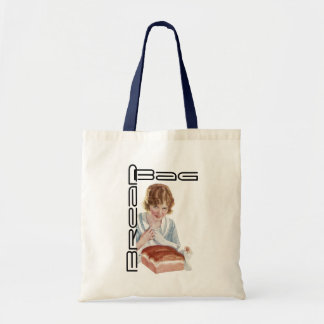 Retro Fun Baker Baking Bread Bag Tote Flour Sack