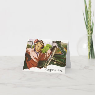 Retro Fun Congratulations Moving To a New Job Card