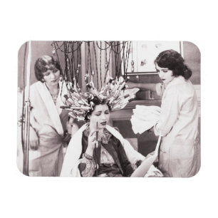 Retro Fun Hair Salon Magnet