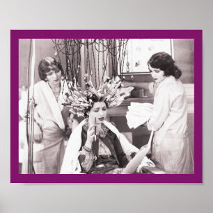 Retro Fun Hair Salon Poster